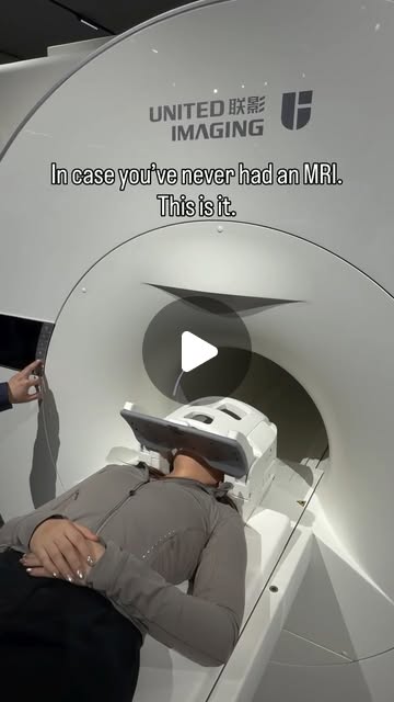 Preview of United Imaging’s cultural Reel showing a patient entering an MRI scanner.